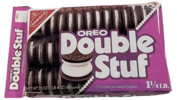 Nabisco Double Stuf Oreos — 20oz to 14.03oz