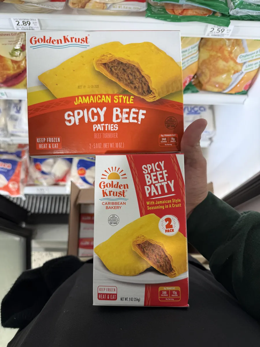 Golden Krust Jamaican Style Beef Patty — 5oz to 4oz