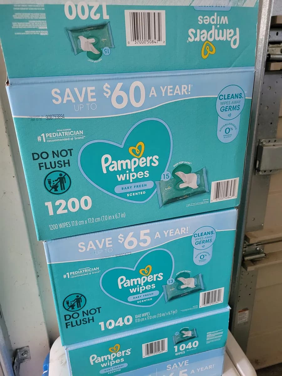 Pampers Wipes — 1200ct to 1040ct