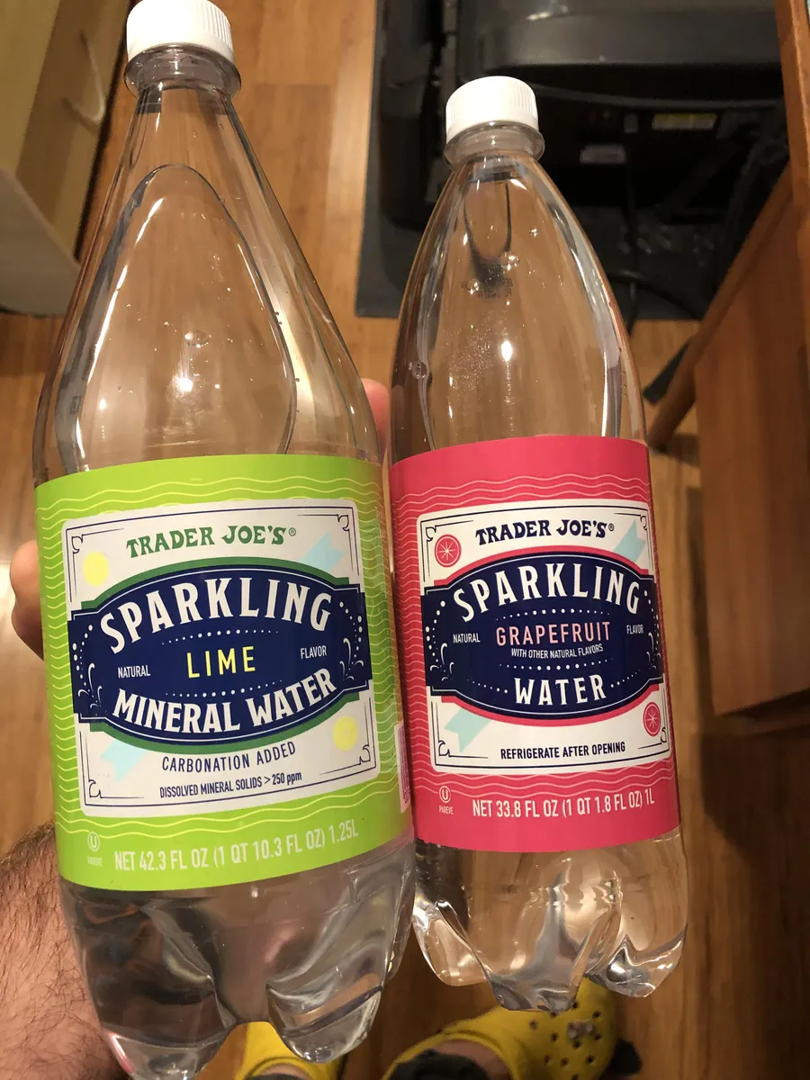 Trader Joe's Sparkling Water — 1.25L to 1L