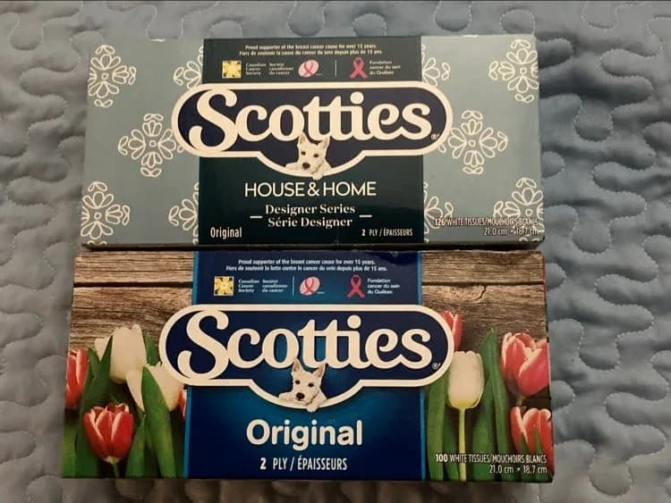 Scotties 2-ply Multipacks — 126ct to 100ct