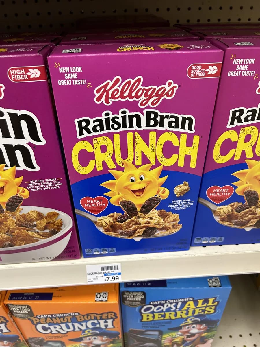 Raisin Bran Raisin Bran — 15.4oz to 13.8oz