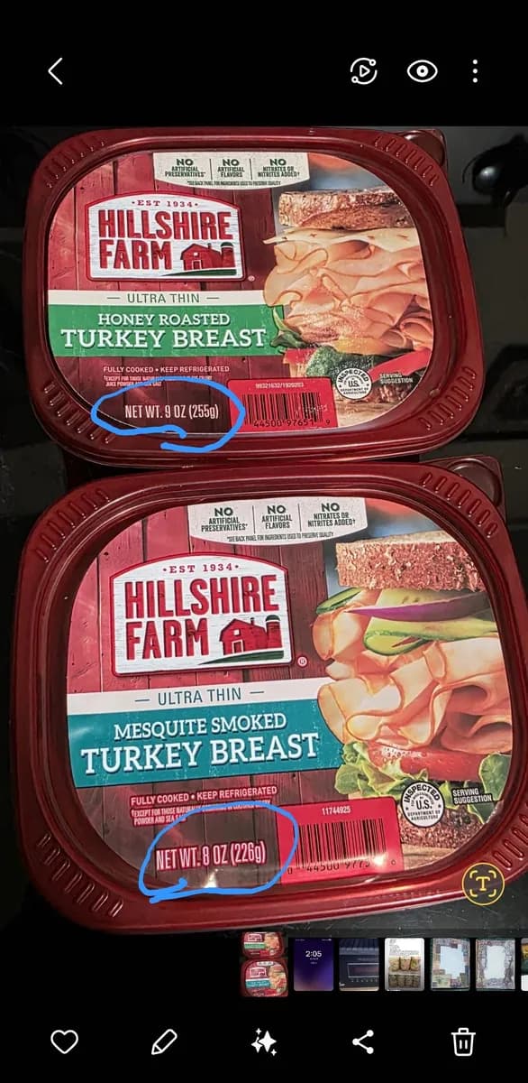 Hillshire Farm Sandwich Meat — 4ct to 3ct