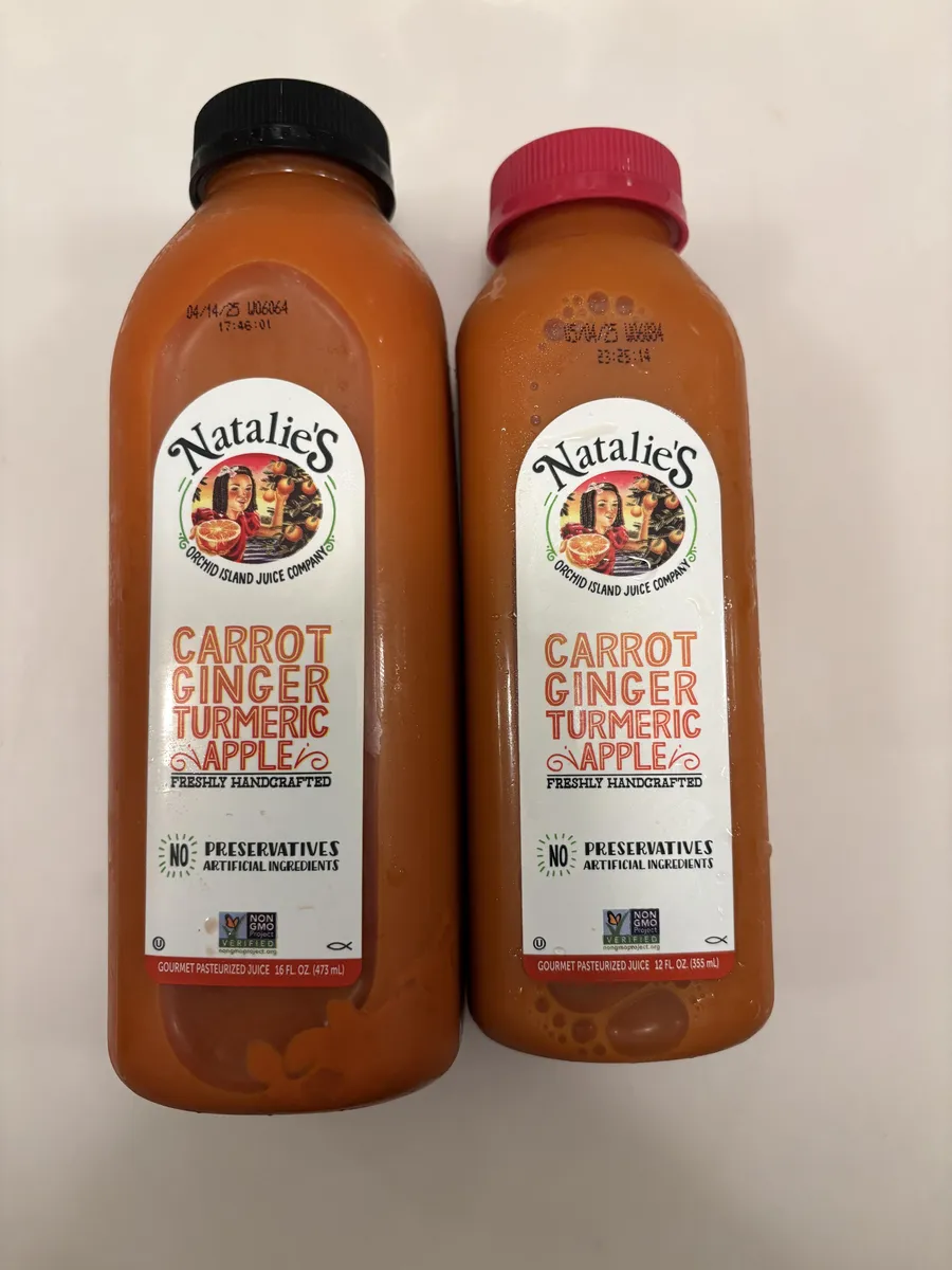 Natalie's Carrot Juice — 16fl oz to 12fl oz
