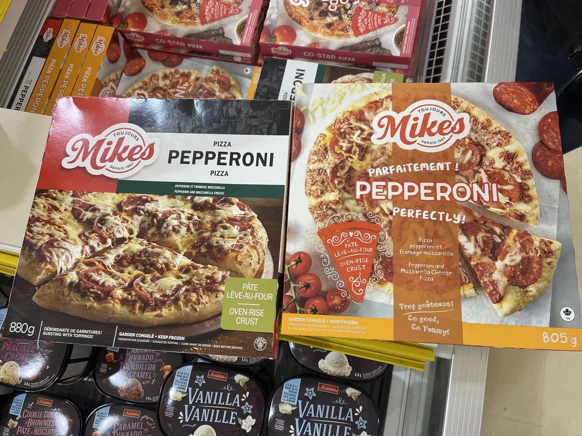 Mike's Pizza — 880g to 805g