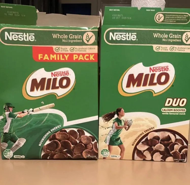Nestle Milo Cereal package