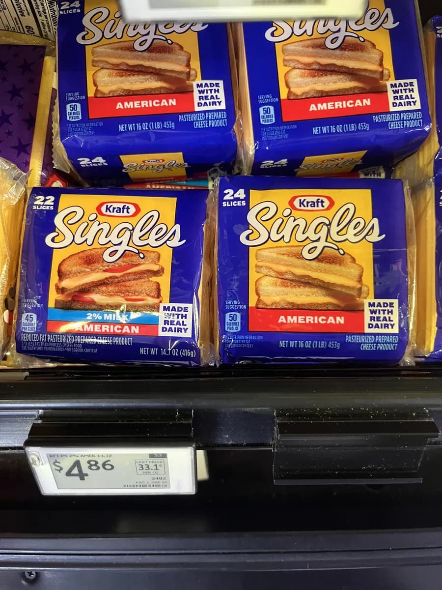Kraft Cheese Slices package
