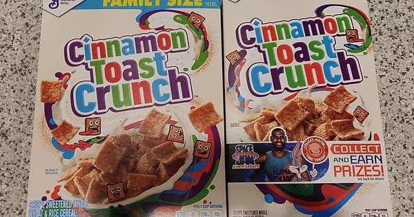 General Mills Cinnamon Toast Crunch package photo