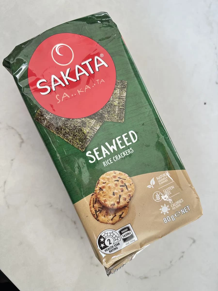 Sakata Sakata crackers — 100g to 80g