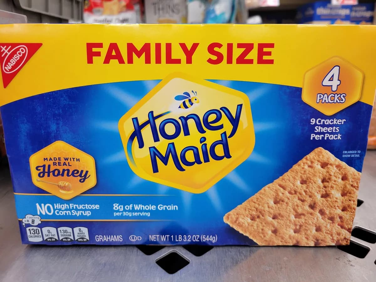 Nabisco Honey Maid Graham Crackers Family Size package