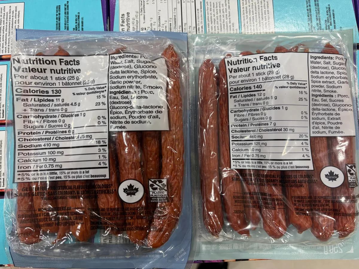 Schneiders Pepperettes — 300g to 250g