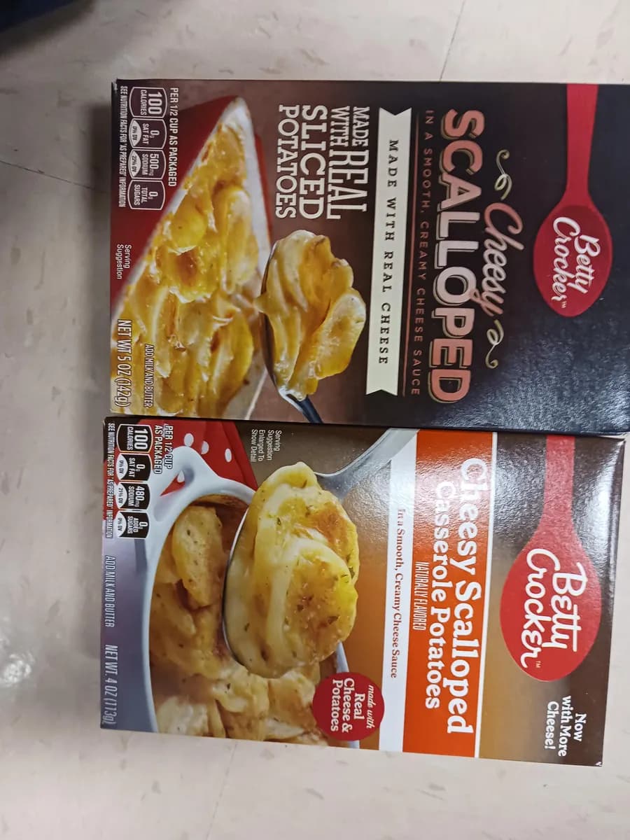 Betty Crocker Boxed Potatoes — 5oz to 4oz