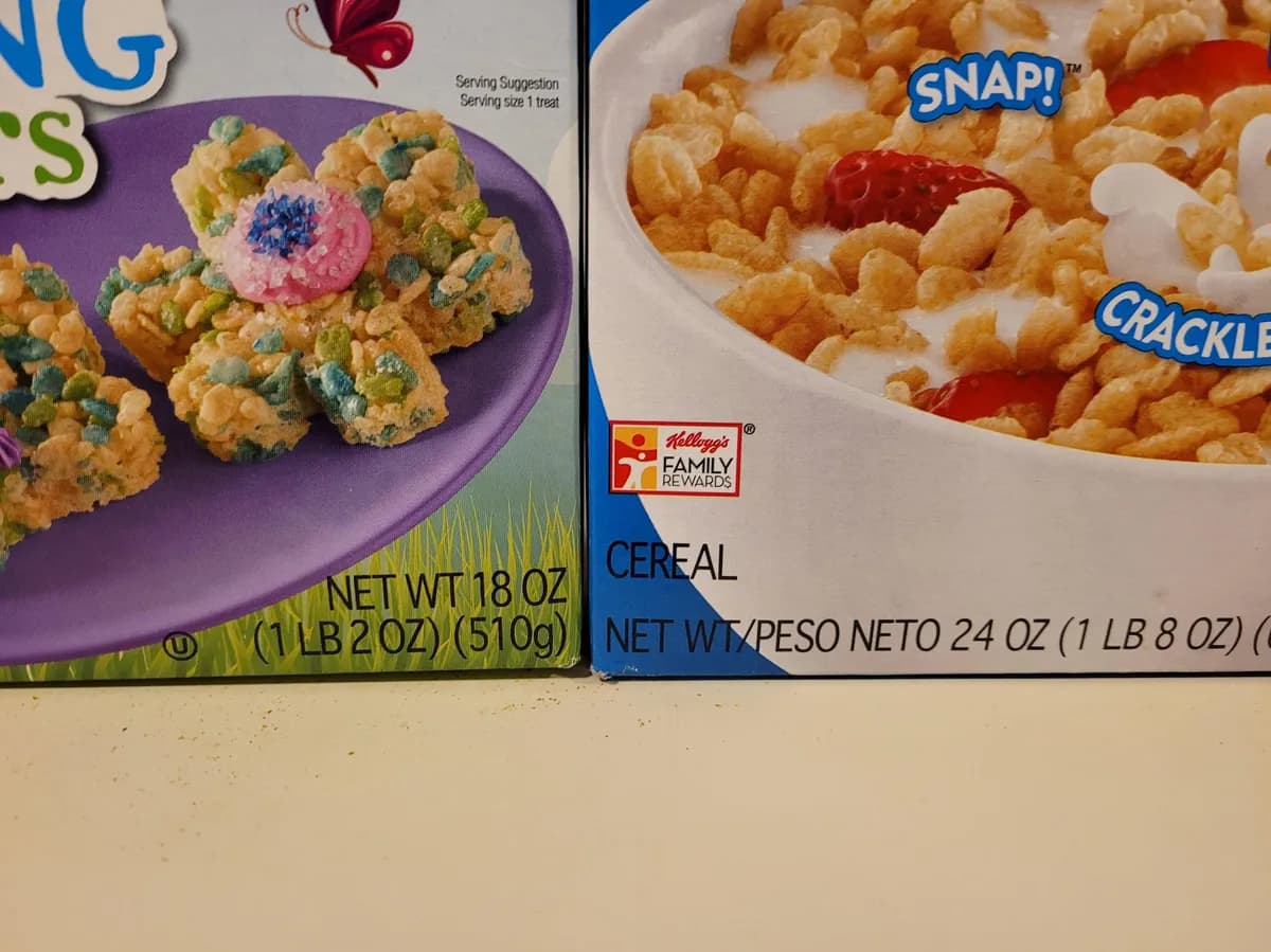 Kellogg Rice Krispies package