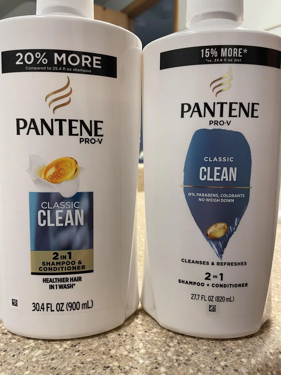 Pantene Pro-V Classic Clean 2 in 1 Shampoo & Conditioner — 304fl oz to 277fl oz