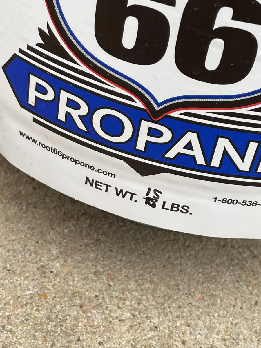 Propane Propane bottle — 20lb to 15lb
