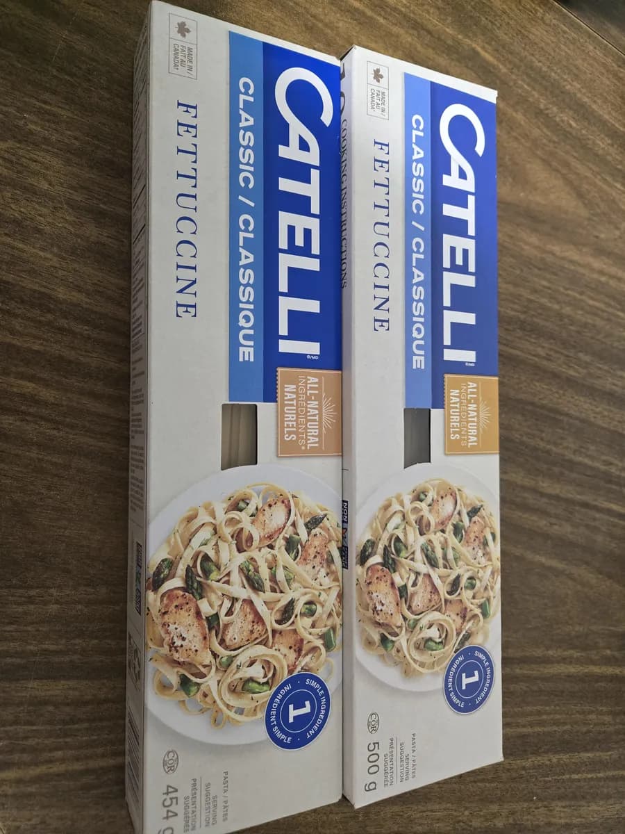 Catelli Catelli Pasta — 500g to 454g