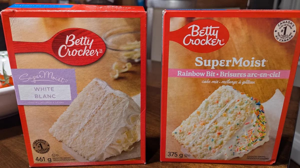 Betty Crocker Cake Mix — 461g to 375g