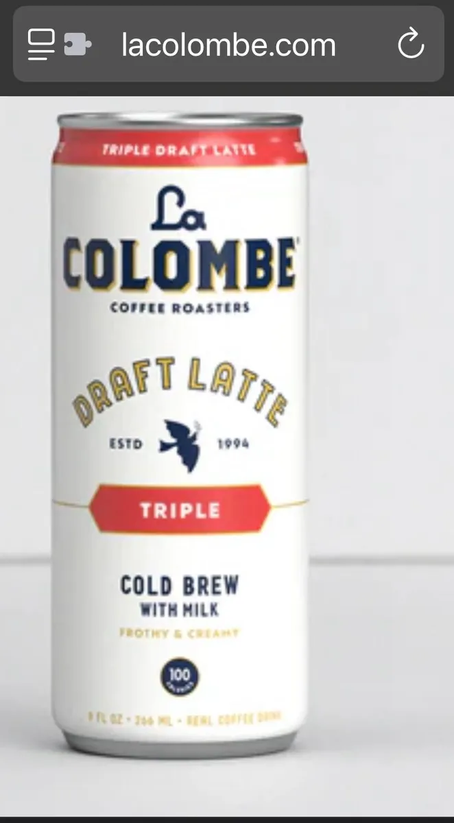 La Colombe Triple Draft Latte — 11fl oz to 9fl oz