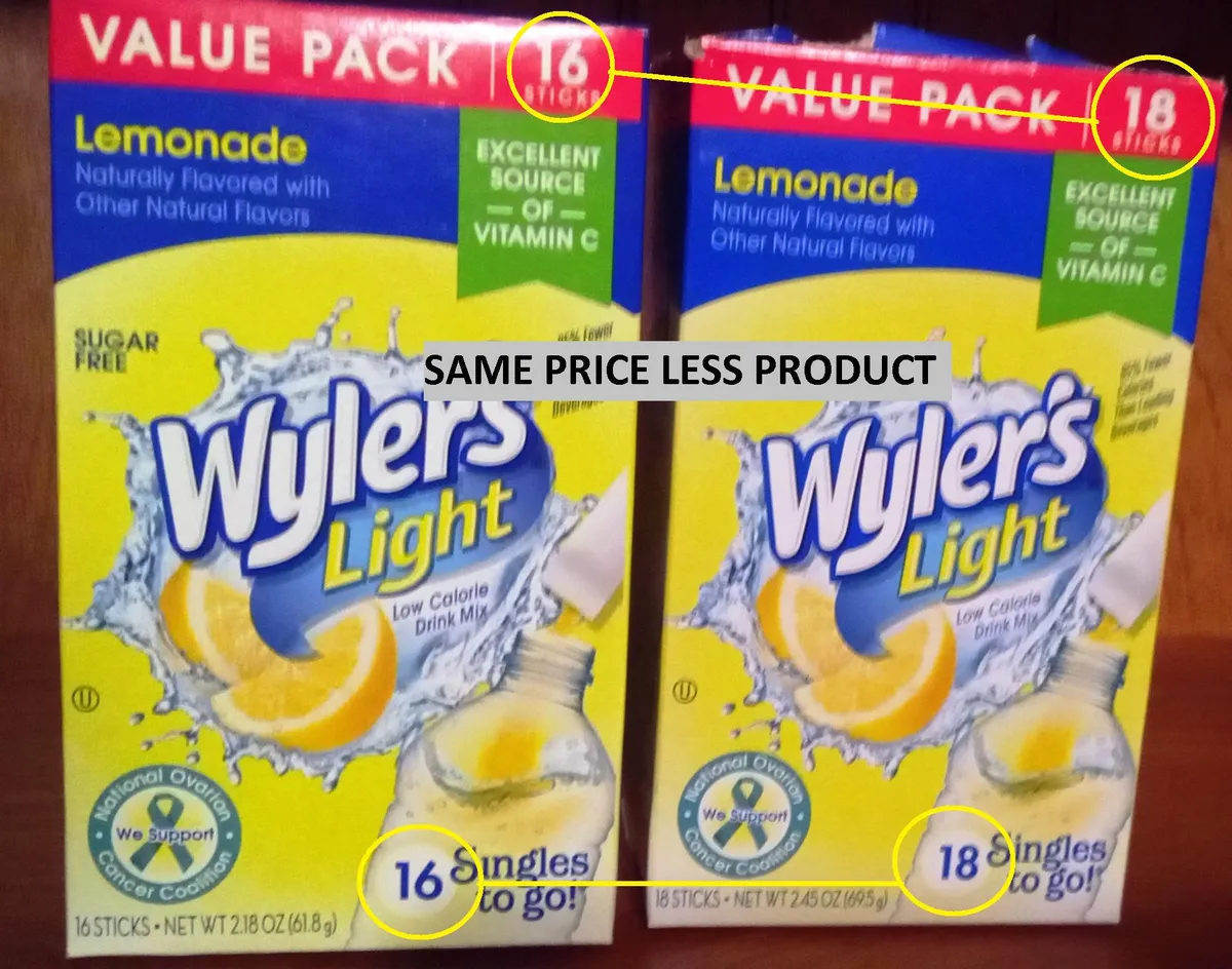 Wyler's Light Drink Mix — 18ct to 16ct