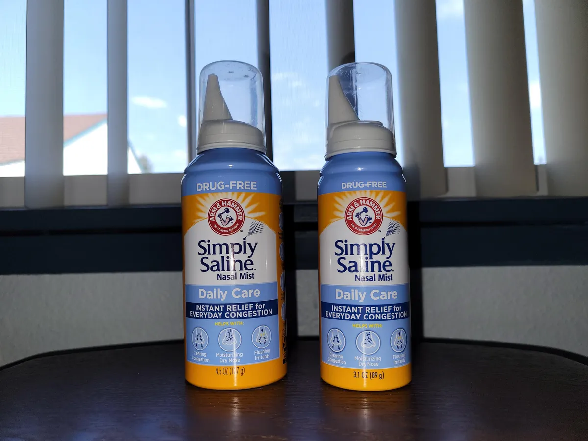 Arm & Hammer Saline spray — 4.5fl oz to 3.1fl oz