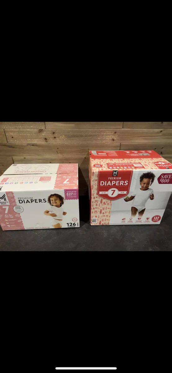Sam's Club Diapers — 126ct to 120ct