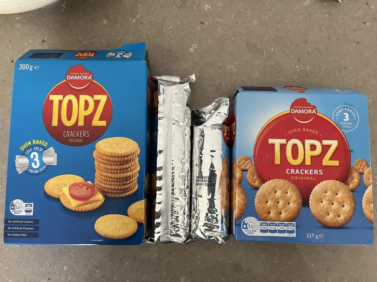 Damora Topz — 300g to 227g