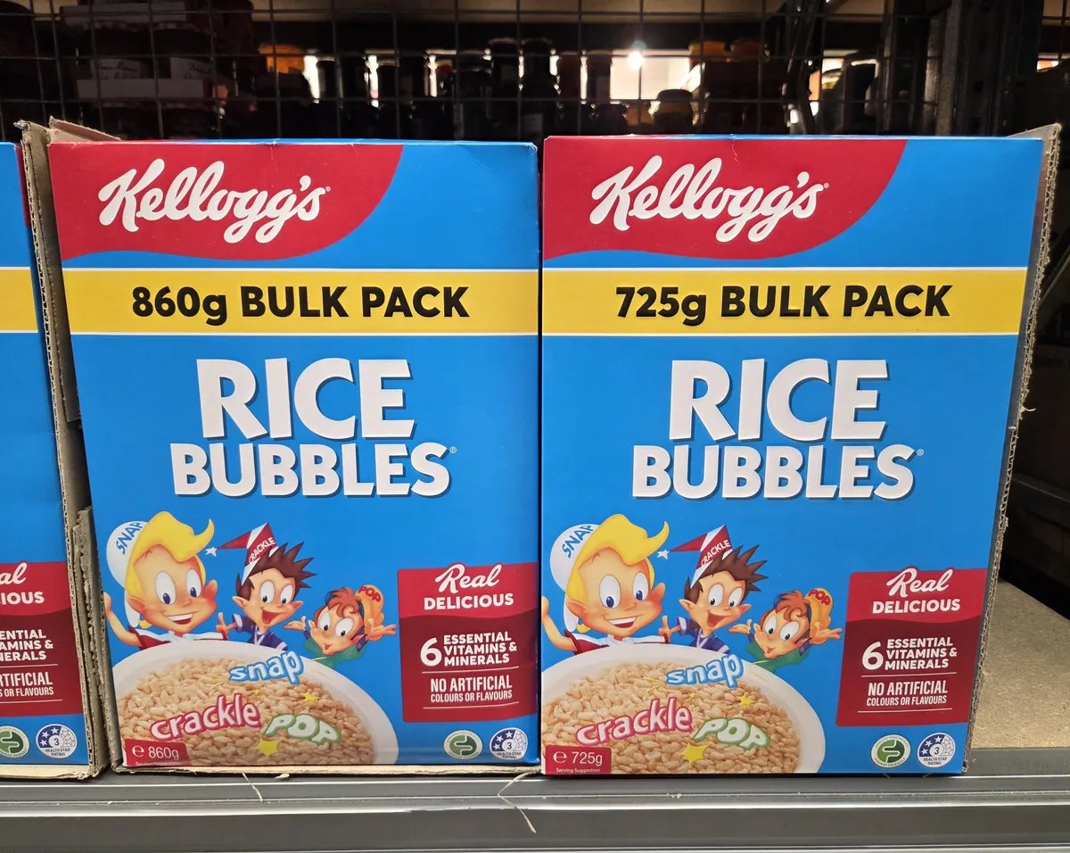 Rice Bubbles Rice Bubbles Bulk Pack — 860g to 725g