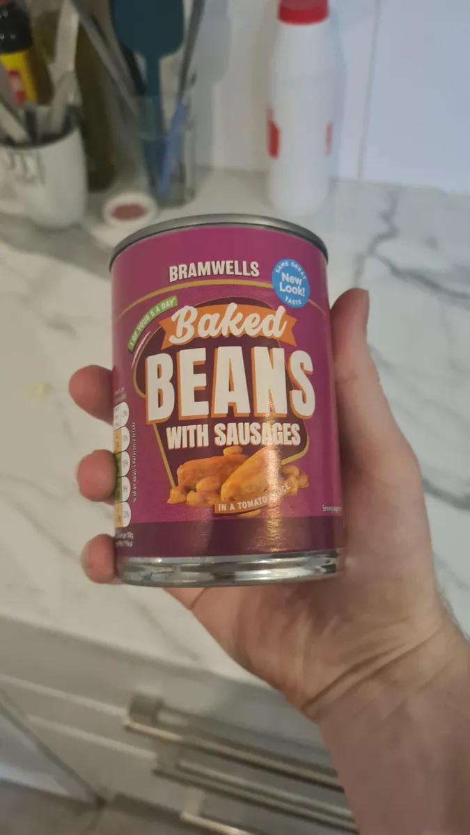 Bramwell Beans and Sausage — 8ct to 6ct
