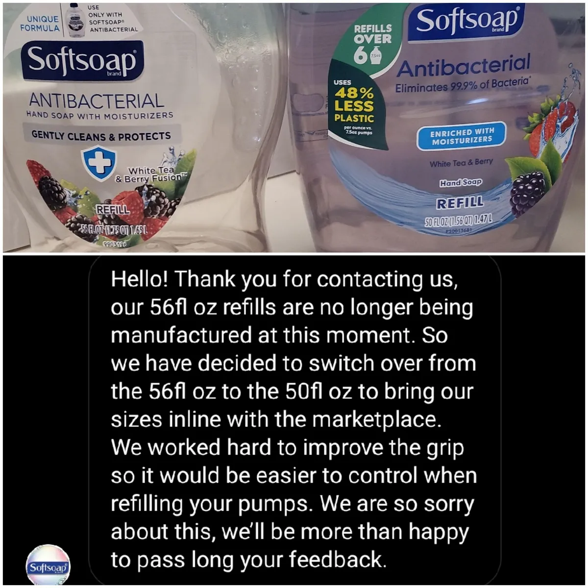 Softsoap Softsoap liquid hand soap — 56fl oz to 50fl oz
