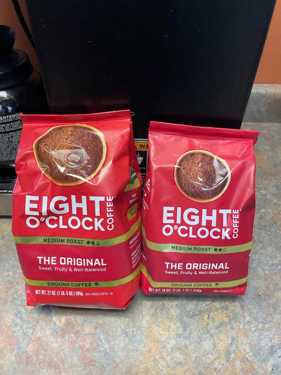 Eight O'Clock Eight O'Clock Coffee — 21oz to 18oz