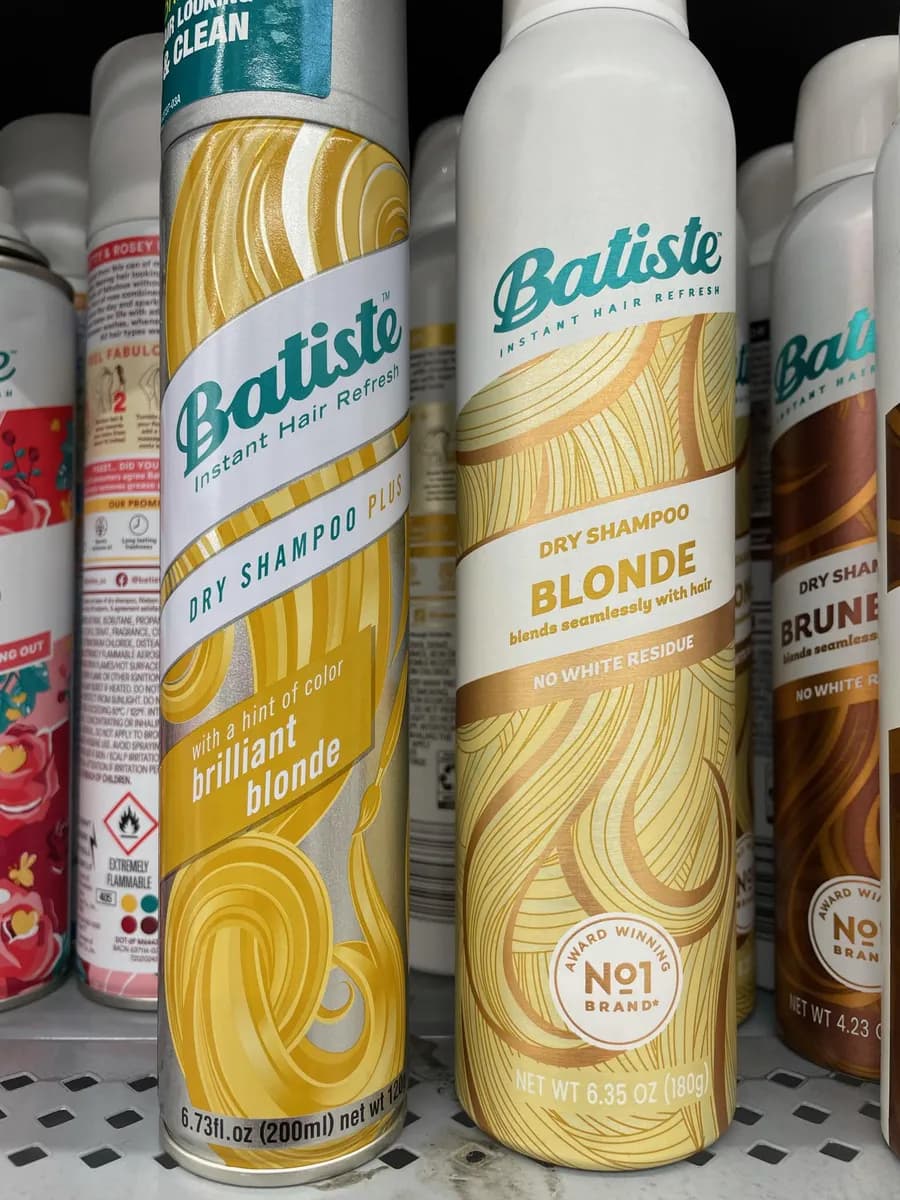 Batiste Dry Shampoo — 6.73oz to 6.35oz