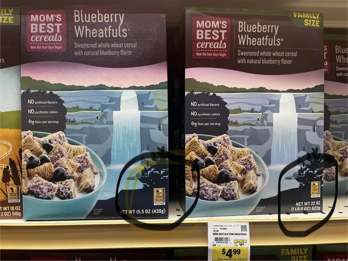 MOMCO Blueberry Wheatfuls — 22oz to 15.5oz