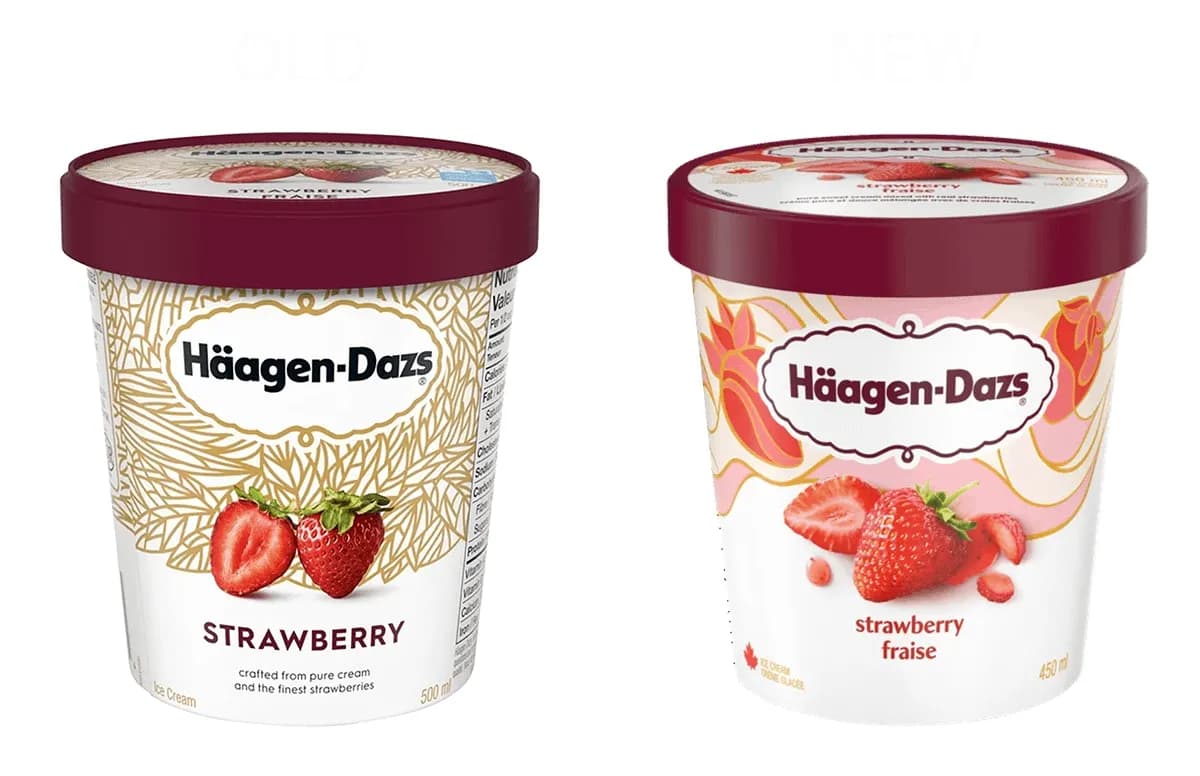 Haagen-Dazs Haagen Dazs Ice Cream Tub — 500ml to 450ml