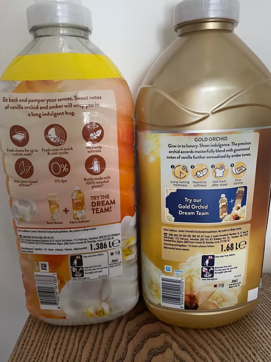 Lenor Lenor fabric softener — 1.68L to 1.386L