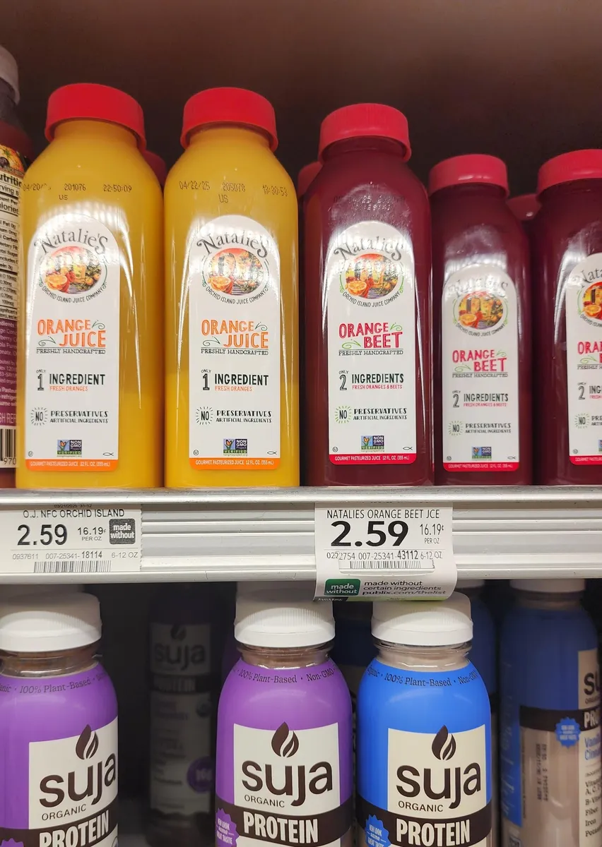 Natalie Juices Natalie Juices — 16fl oz to 12fl oz