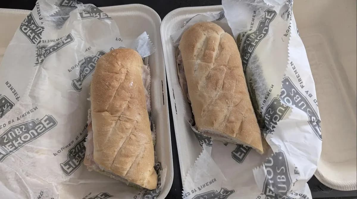 Firehouse Subs Medium Submarine Sandwich — 8in to 6in