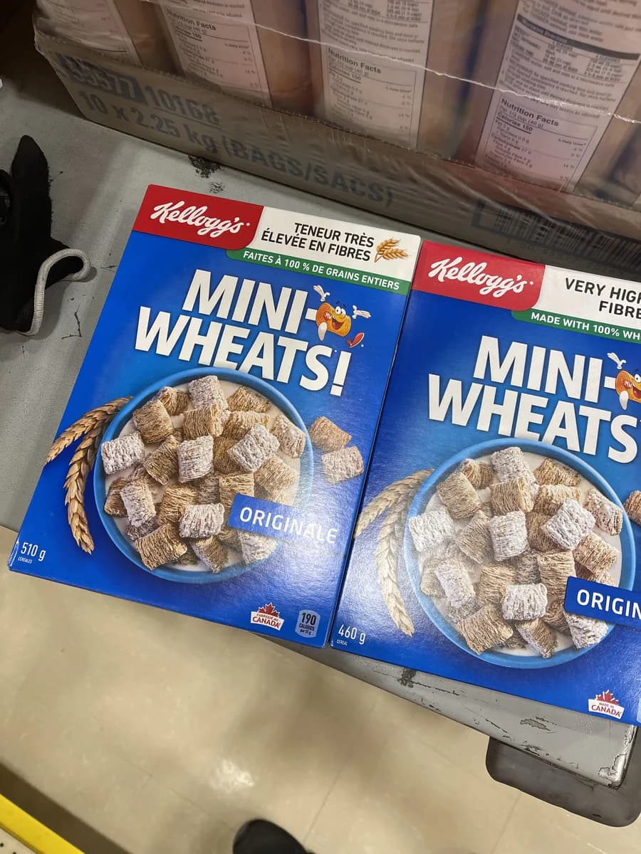 Kellogg Mini Wheats package