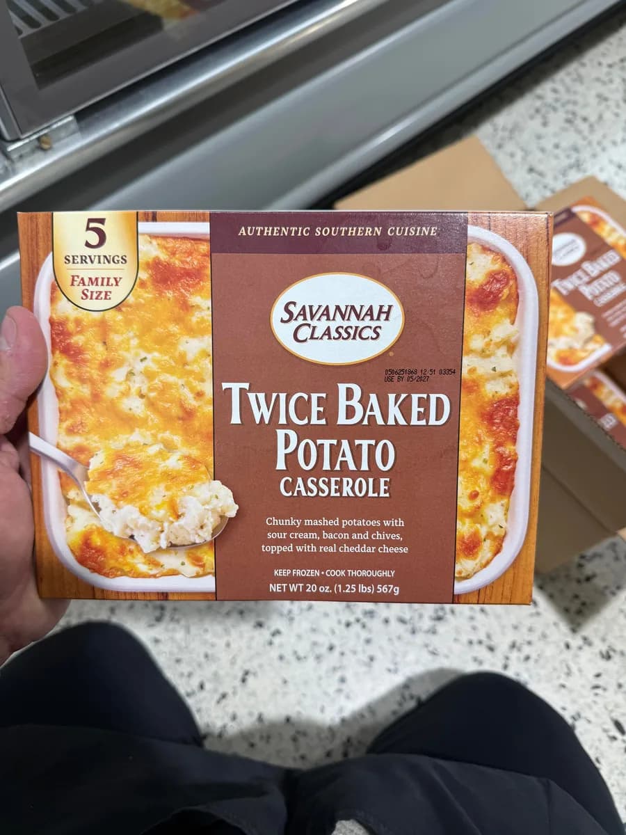 Savannah Classics Twice Baked Potato Casserole — 2lb to 1.25lb