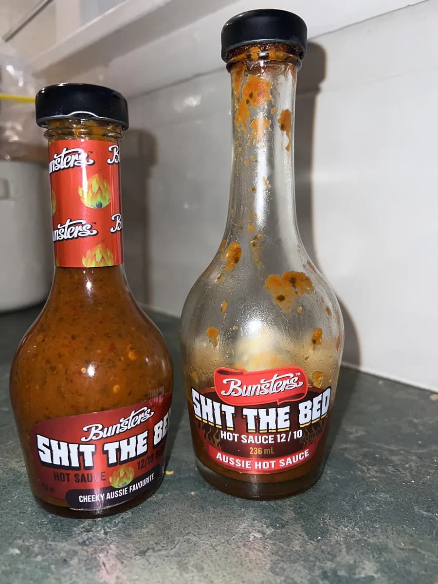 Bunsters Shit The Bed Hot Sauce — 236ml to 150ml