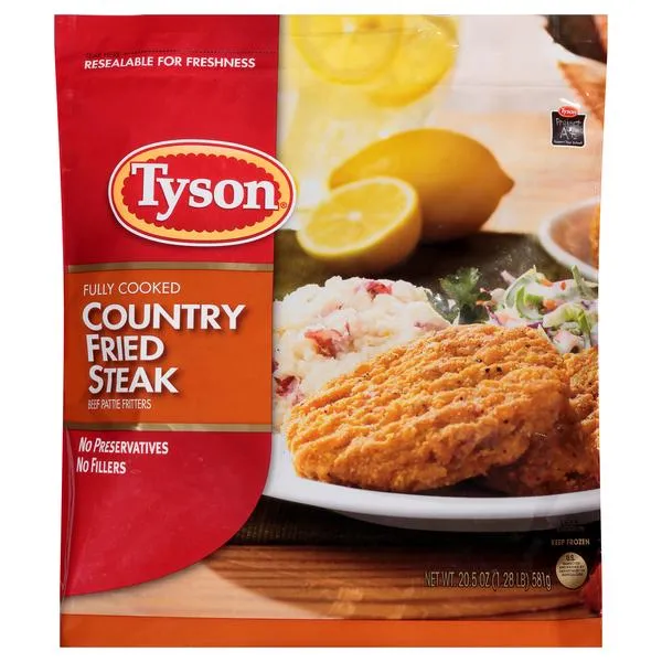 Tyson Steak Patties — 8ct to 5ct