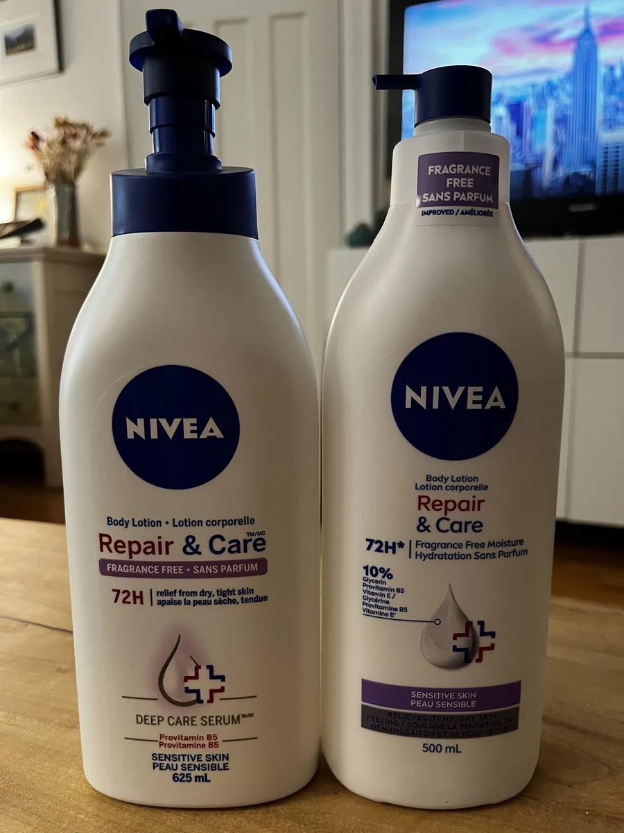 Nivea Nivea body lotion — 625ml to 500ml
