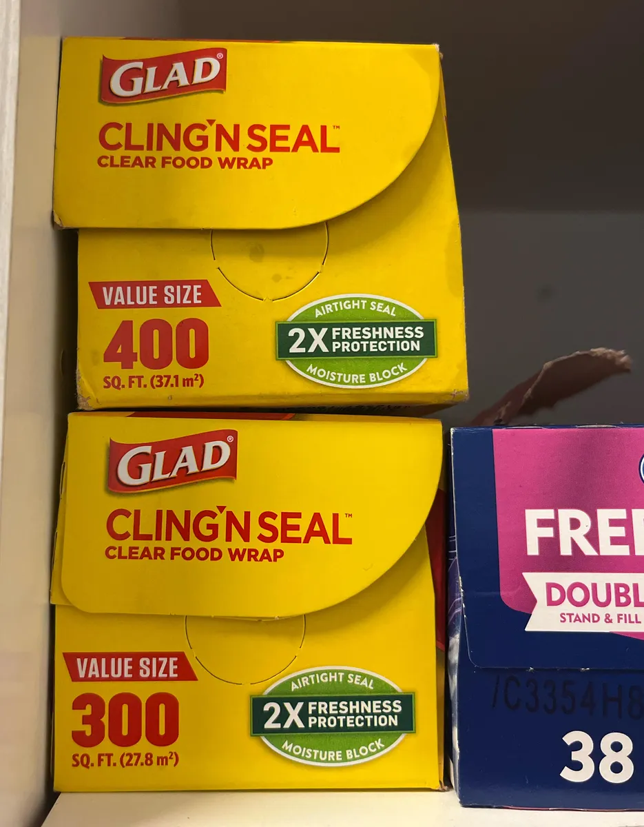 Glad Cling'n Seal — 400sq ft to 300sq ft