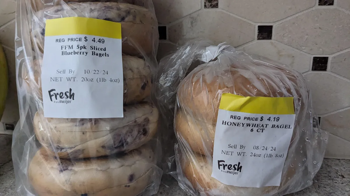 Meijer Bagels — 6ct to 5ct