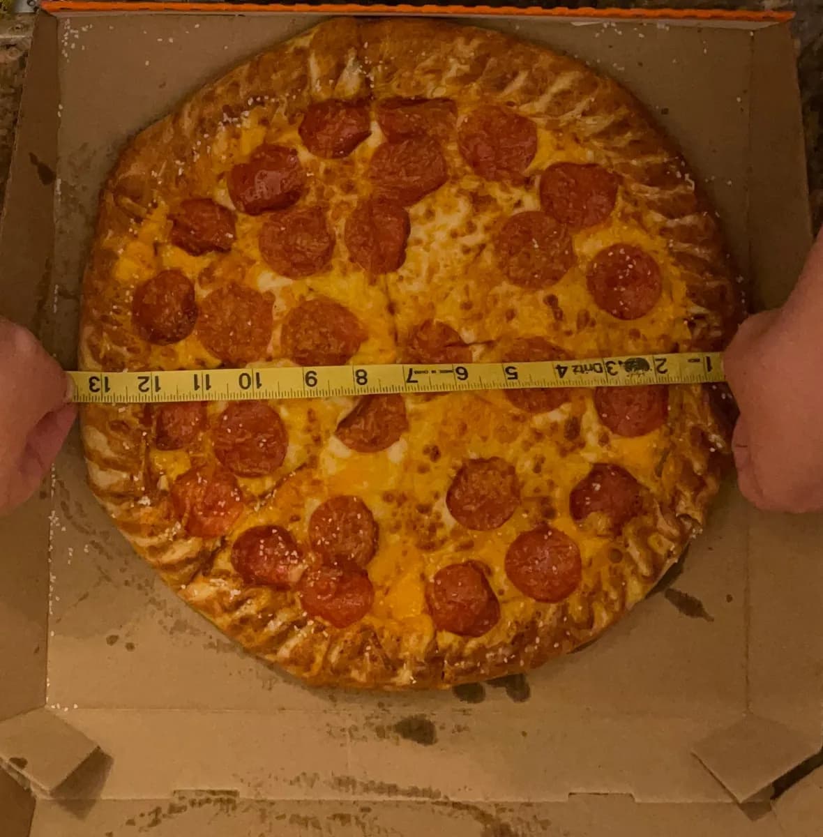 Little Caesars Large Pizza — 14in to 13in