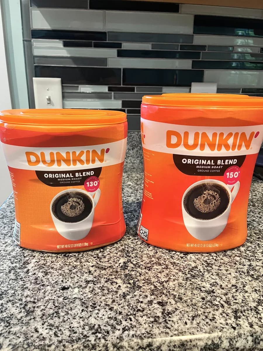 Dunkin' Coffee — 150ct to 130ct