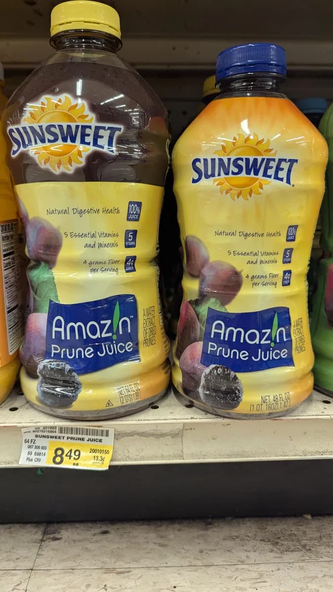 Sunsweet Prune Juice — 64fl oz to 48fl oz